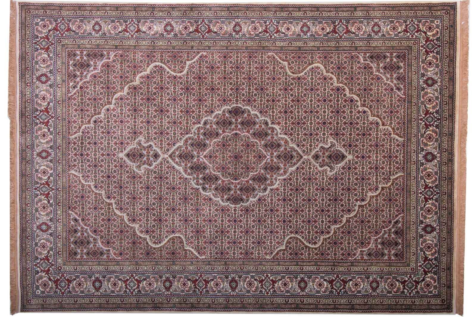 Tabriz 238x169 tappeto annodato a mano 170x240 tappeto orientale multicolore a pelo corto
