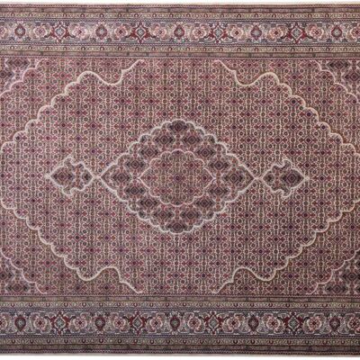 Alfombra tabriz 238x169 anudada a mano 170x240 alfombra oriental multicolor de pelo corto oriental