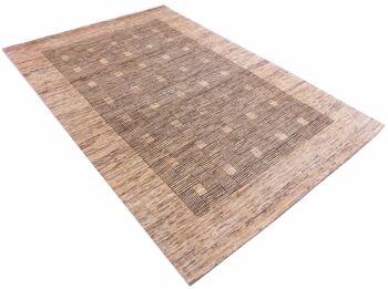 Tapis Afghan Modern Chobi Ziegler 298x199 noué main 200x300 beige géométrique 3