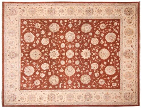 Afghan Chobi Ziegler 318x254 Handgeknüpft Teppich 250x320 Rot Orientalisch Kurzflor