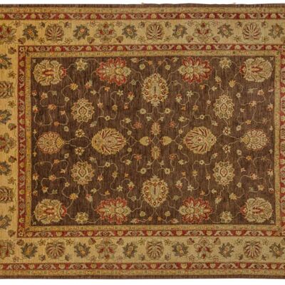 Afghan Chobi Ziegler 320x251 alfombra anudada a mano 250x320 patrón de flores rojas pelo corto