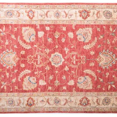 Afghan Feiner Chobi Ziegler 151x98 tappeto annodato a mano 100x150 motivo floreale rosso