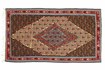 Tapis persan kilim 208x135 tissé main 140x210 motif géométrique rouge artisanat 1