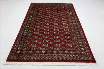 Tapis Pakistan Boukhara 240x157 noué main 160x240 rouge oriental poil court Orient 2