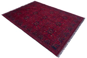 Tapis Afghan Khal Mohammadi 234x168 noué main 170x230 rouge, oriental, poils courts 3