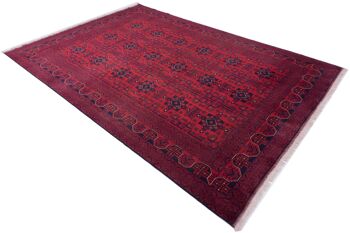 Tapis Afghan Khal Mohammadi Fein 286x198 noué main 200x290 rouge oriental 4