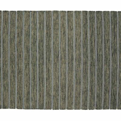 Kelim 270x170 hand-woven carpet 170x270 gray striped handicraft Orient room