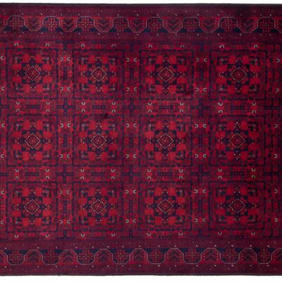Afghan Belgique Khal Mohammadi 196x150 tappeto annodato a mano 150x200 marrone geometrico