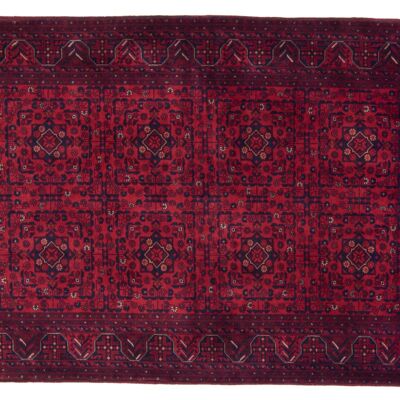 Afghan Belgique Khal Mohammadi 155x103 hand-knotted carpet 100x160 Brown Geometric