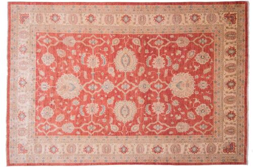 Afghan Feiner Chobi Ziegler 292x198 Handgeknüpft Teppich 200x290 Rot Blumenmuster