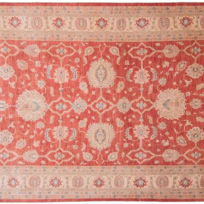 Afghan Feiner Chobi Ziegler 292x198 tappeto annodato a mano 200x290 motivo floreale rosso