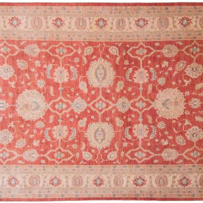 Afghan Feiner Chobi Ziegler 292x198 alfombra anudada a mano 200x290 estampado de flores rojas