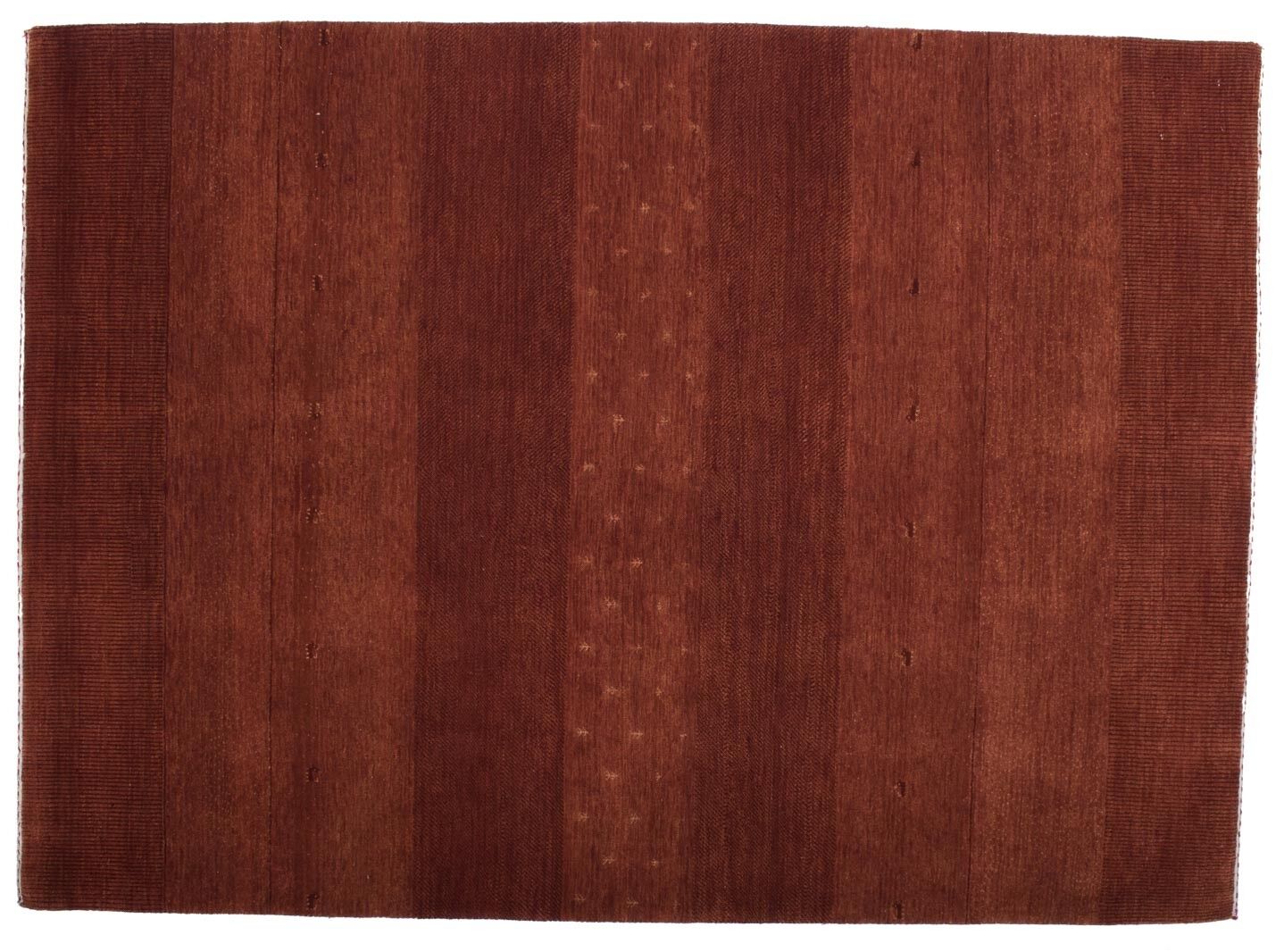 Loribaft Silk Touch 196x142 tapis noué main 140x200 rouge monochrome poil court Orient