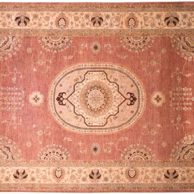 Afghan Feiner Chobi Ziegler 346x252 alfombra anudada a mano 250x350 estampado de flores rojas