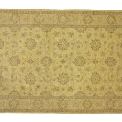 Afghan Chobi Ziegler 291x196 Hand-knotted Carpet 200x290 Beige Floral Short Pile Orient