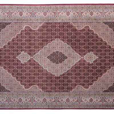 Tabriz 274x177 alfombra anudada a mano 180x270 alfombra oriental de pelo corto multicolor multicolor