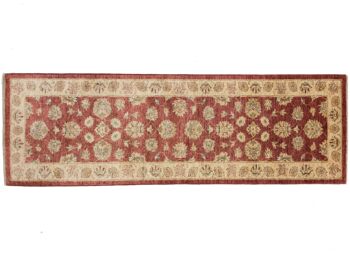 Tapis Afghan Chobi Ziegler 244x80 noué main 80x240 tapis de passage rouge oriental 1