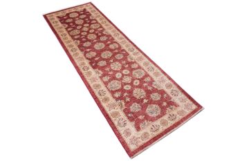 Tapis Afghan Chobi Ziegler 244x80 noué main 80x240 tapis de passage rouge oriental 3