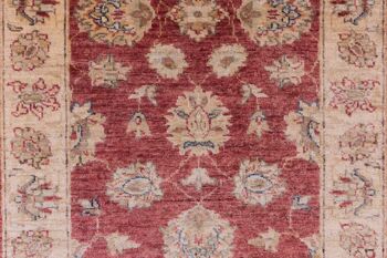 Tapis Afghan Chobi Ziegler 244x80 noué main 80x240 tapis de passage rouge oriental 5