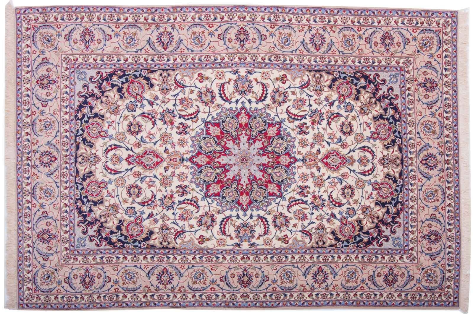 Tappeto Persiano Isfahan 231x154 annodato a mano 150x230 multicolore, orientale, pelo corto