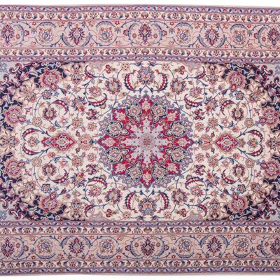 Tapis persan Ispahan 231x154 noué main 150x230 multicolore, oriental, poils courts