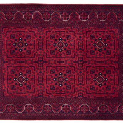 Afghan Belgique Khal Mohammadi 146x103 Handgeknüpft Teppich 100x150 Braun Geometrisch