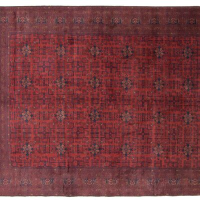 Afghan Khal Mohammadi 342x257 tappeto annodato a mano 260x340 motivo geometrico rosso