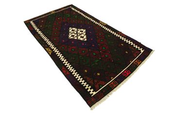 Tapis persan kilim 295x170 tissé main 170x300 motif géométrique multicolore 4