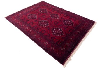 Tapis Afghan Belgique Khal Mohammadi 199x152 noué main 150x200 marron géométrique 4