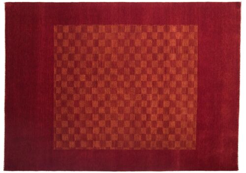 Loribaft Silk Touch 241x174 Handgeknüpft Teppich 170x240 Rot Geometrisch Muster