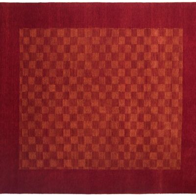 Loribaft Silk Touch 241x174 Handgeknüpft Teppich 170x240 Rot Geometrisch Muster