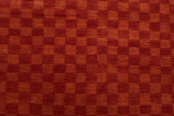 Tapis Loribaft Silk Touch 241x174 noué main 170x240 motif géométrique rouge 5