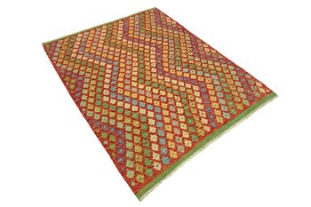 Afghan Maimana Kilim coloré 182x148 tapis tissé à la main 150x180 travail manuel salle d'Orient 3