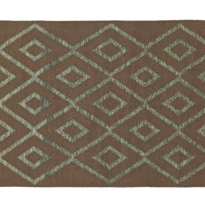 Kilim 180x120 alfombra tejida a mano 120x180 marrón patrón geométrico trabajo hecho a mano Orient