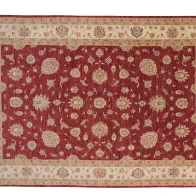Afghan Chobi Ziegler 369x253 alfombra anudada a mano 250x370 rojo, oriental, pelo corto