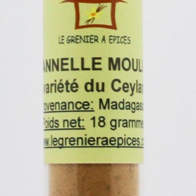 Cannelle moulue "variété du Ceylan" 18 grammes