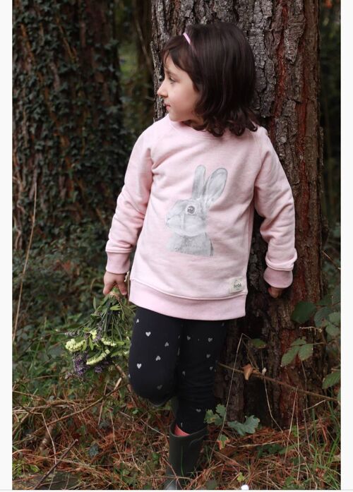 Kids pink Rabbit Sweatshirt