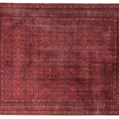 Afghan Belgique Khal Mohammadi 400x303 Handgeknüpft Teppich 300x400 Rot Geometrisch