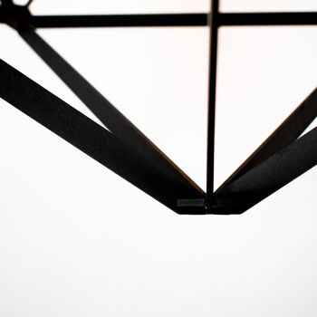 Suspension géométrique Icosy noir - mdf noir - 60 cm 4