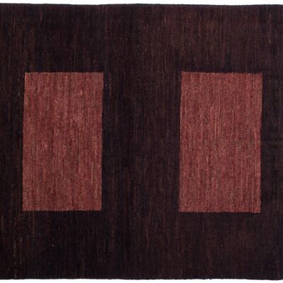 Afghan Modern Chobi Ziegler 175x127 tappeto annodato a mano 130x180 marrone geometrico