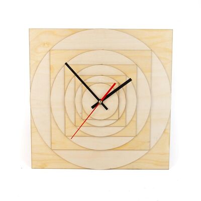 Wooden wall clock Teun - S '21 cm'