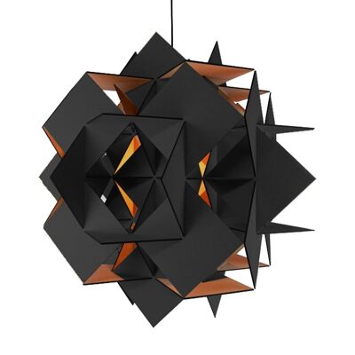 Lámpara colgante Triangulus - M '38 cm '- Negro