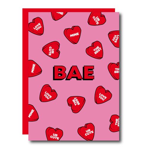 BAE Hearts Valentines Day Card