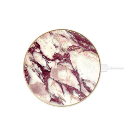 Fashion QI Charger Calacatta Ruby Marble