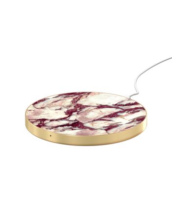 Fashion QI Charger Calacatta Ruby Marble 3