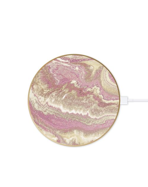 Fashion QI Charger Golden Blush Marble