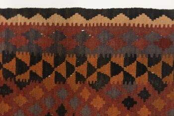 Afghan Maimana Kilim 245x157 Tapis tissé à la main 160x250 motif géométrique multicolore 5