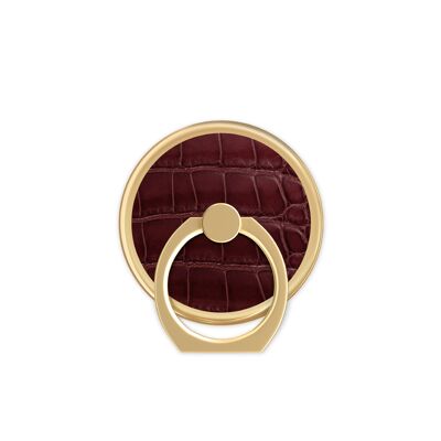 Bague Magnétique Monture Croco Claret