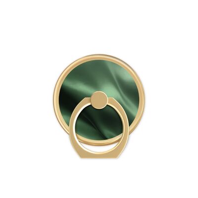 Montura de anillo magnético satinado esmeralda