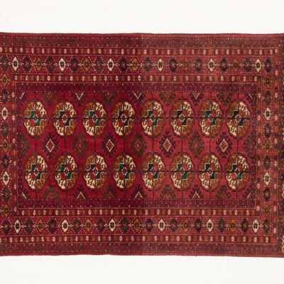 Caucasus Bukhara 120x81 alfombra anudada a mano 80x120 beige patrón geométrico pelo corto